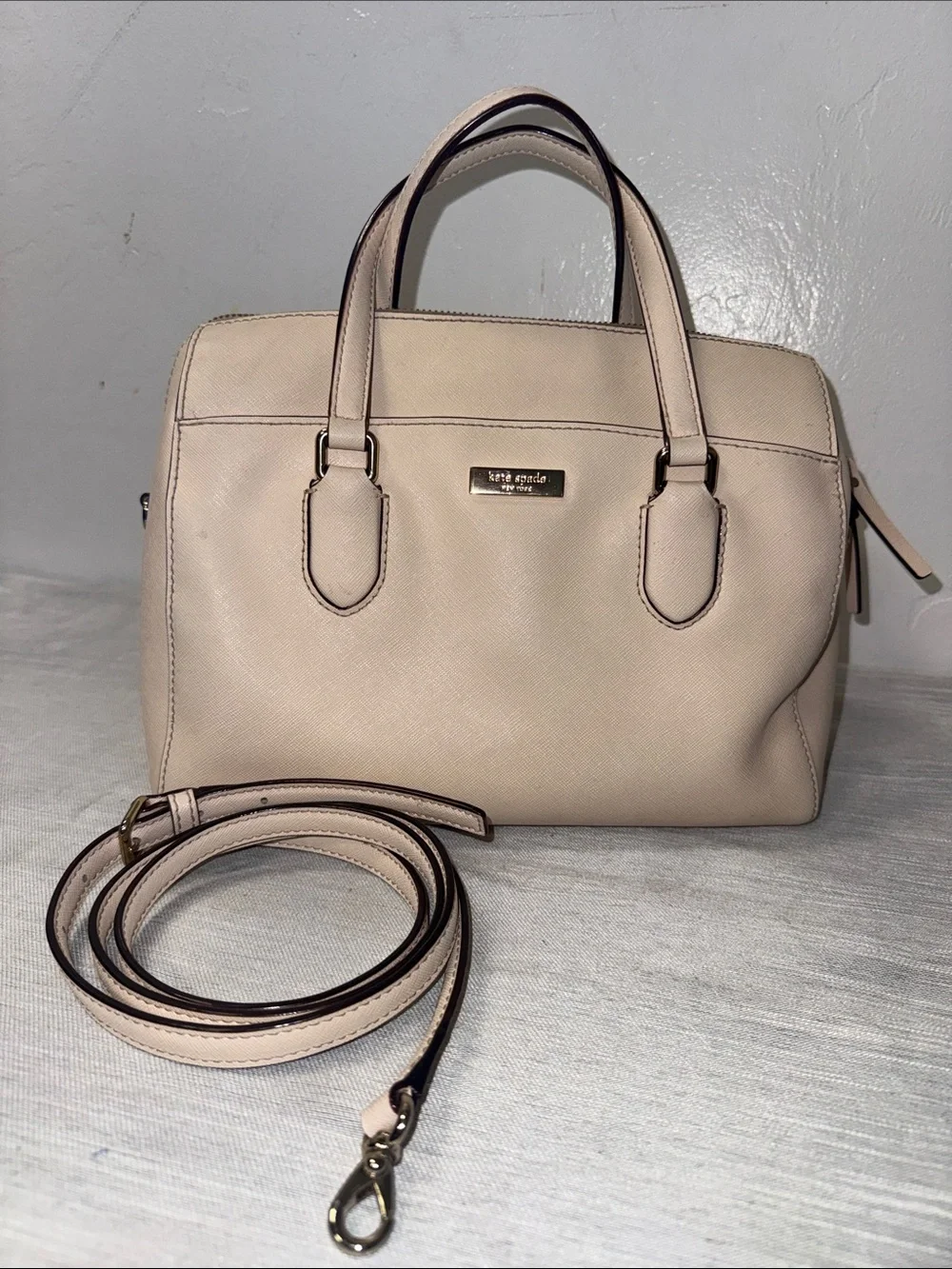 Kate Spade leather purse Laurel Way Lanae Satchel with Detachable Strap
